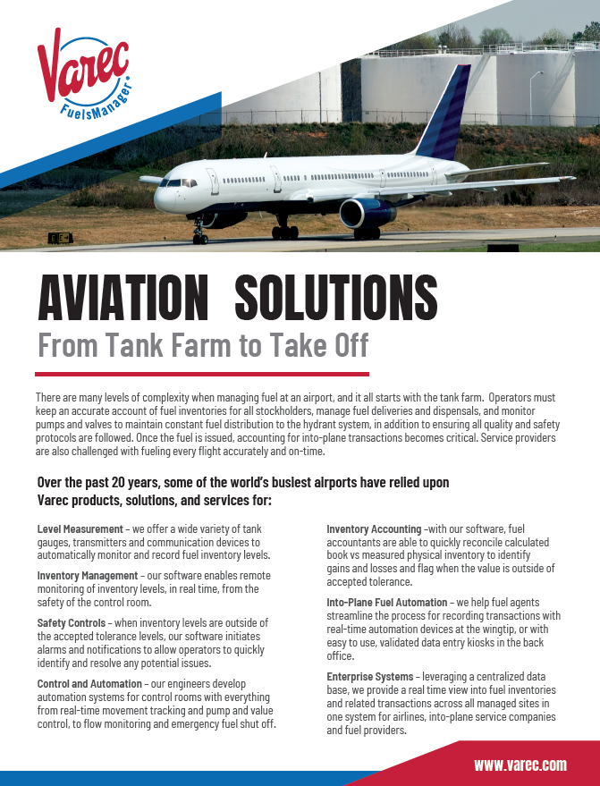 Aviation Solution Brochure Cover